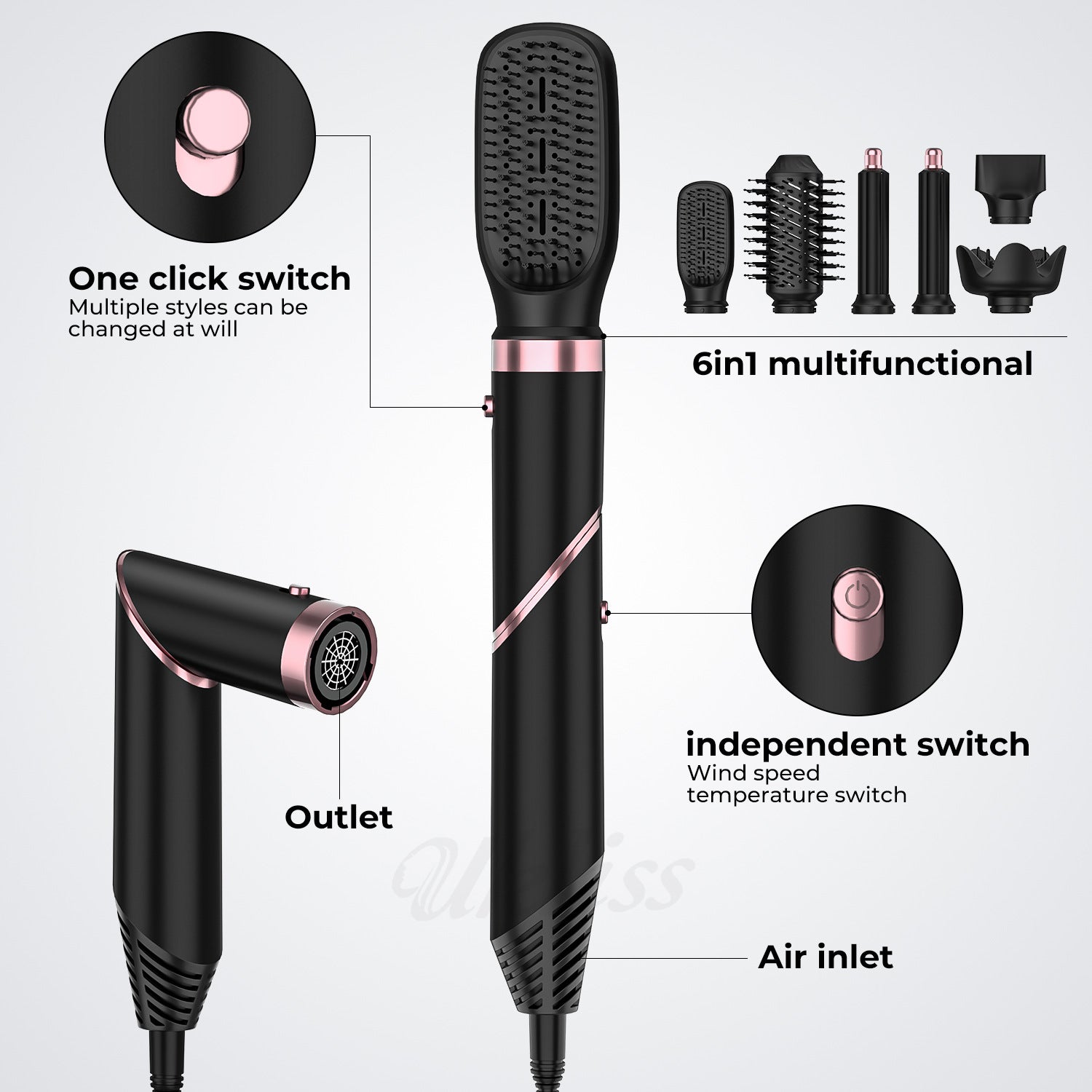 High-Speed Hair Dryer Automatic Hair Suction