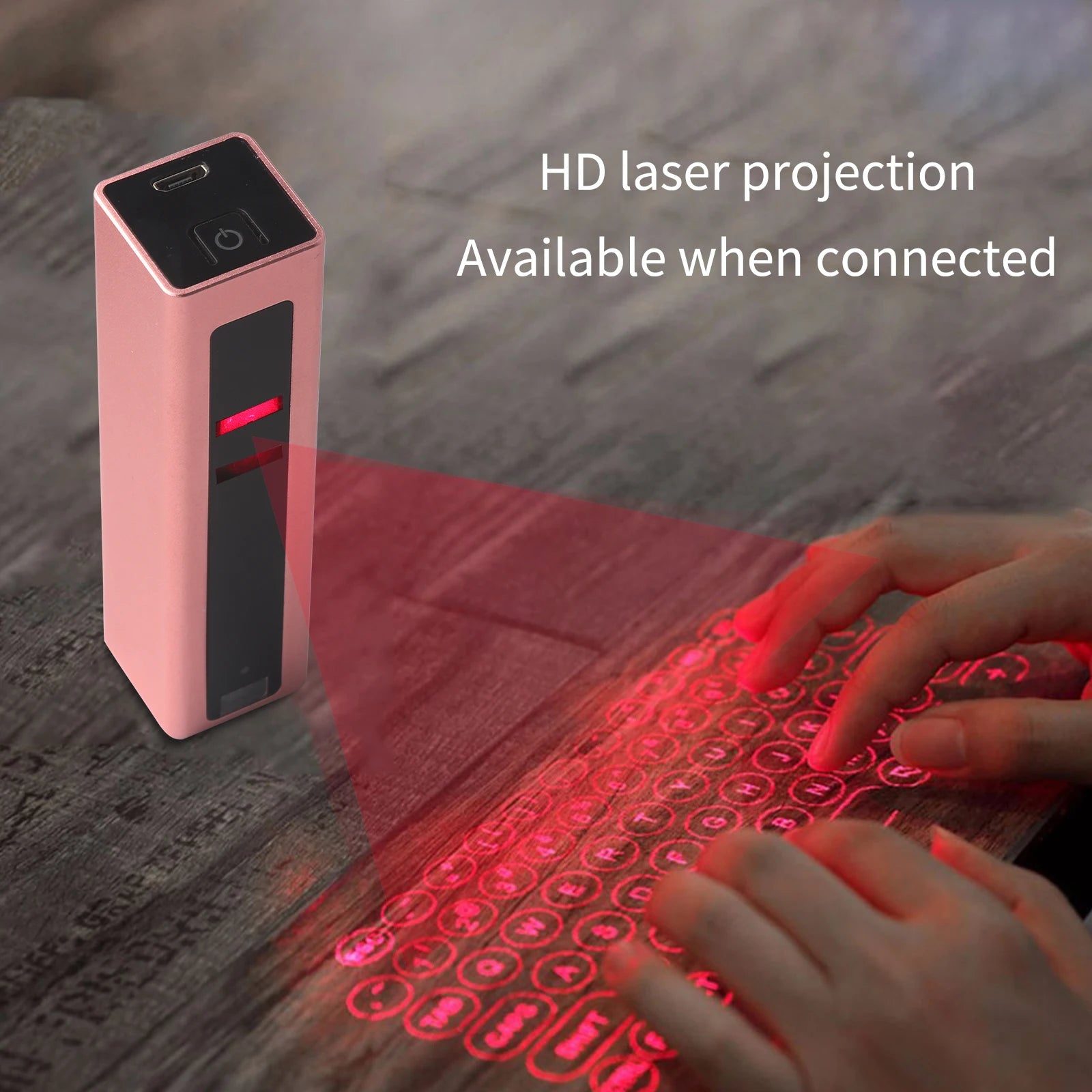 CHYI Portable Virtual Laser Wireless Keyboard Mini Bluetooth Handheld Projection Usb Charging Keypad for Android/Ios Computer PC
