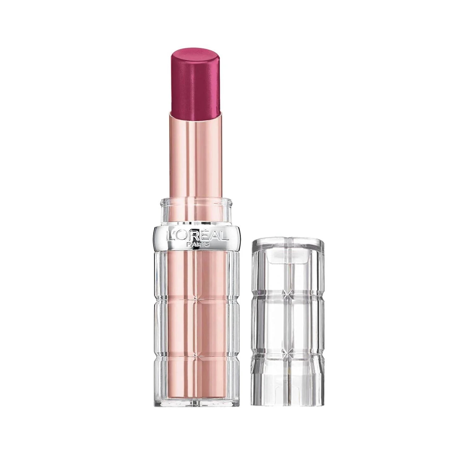 L'Oreal Paris Makeup Colour Riche Plump and Shine Lipstick, for Glossy, Radiant, Visibly Fuller Lips with an All-Day Moisturized Feel, 108 Wild Fig Plump, 0.1 Oz.