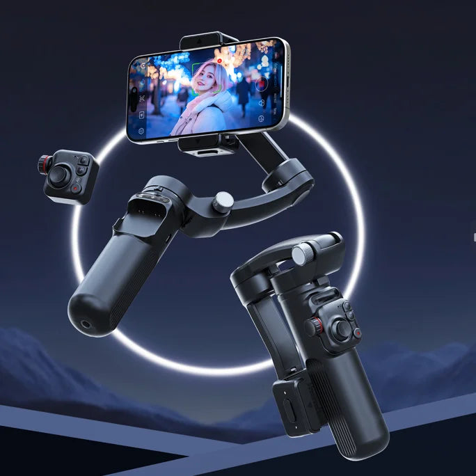 M02 Gimbal Stabiliser AI Auto Tracking Gimbal Selfie with Magnetic Remote Control 3-axis Stabilizer  Multi-Mode Shooting TikTok