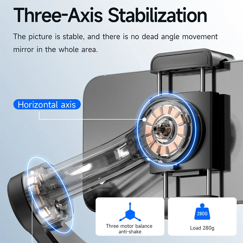 M02 Gimbal Stabiliser AI Auto Tracking Gimbal Selfie with Magnetic Remote Control 3-axis Stabilizer  Multi-Mode Shooting TikTok