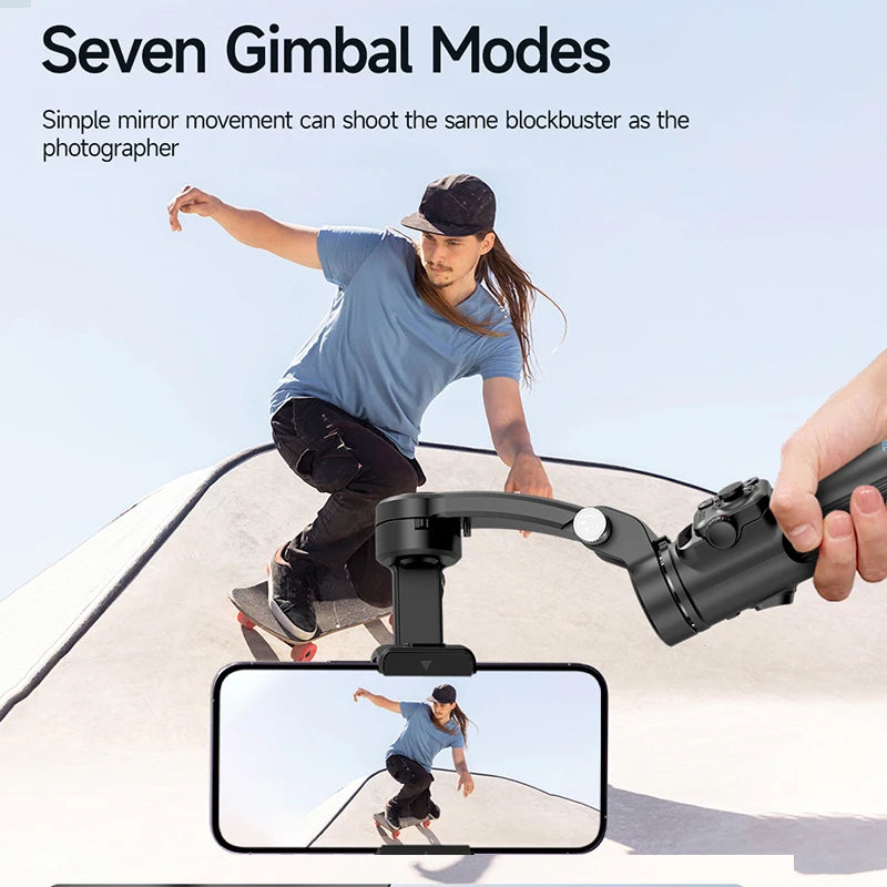 M02 Gimbal Stabiliser AI Auto Tracking Gimbal Selfie with Magnetic Remote Control 3-axis Stabilizer  Multi-Mode Shooting TikTok