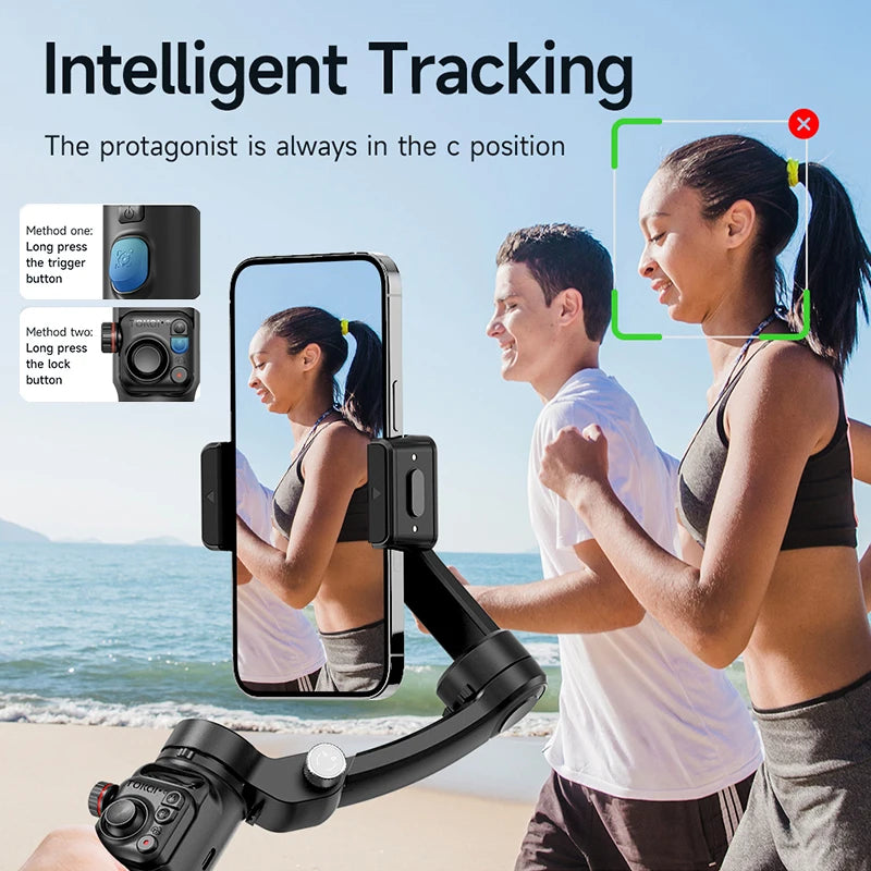 M02 Gimbal Stabiliser AI Auto Tracking Gimbal Selfie with Magnetic Remote Control 3-axis Stabilizer  Multi-Mode Shooting TikTok