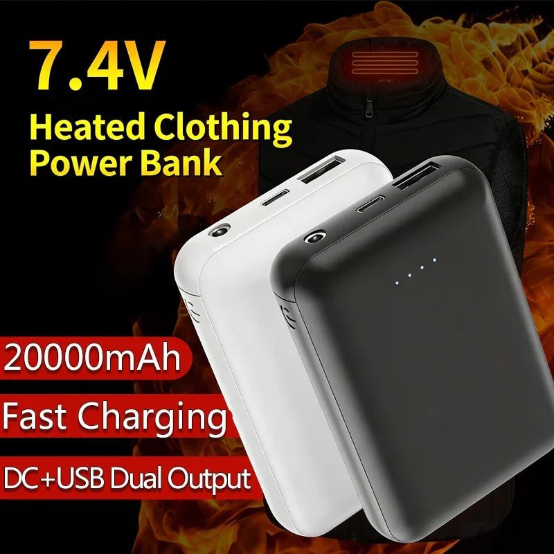 OnePlus Portable Power Bank 20000mah External Battery USB Fast Charging Mini Heating For Vest Jacket Socks Glove Equipment