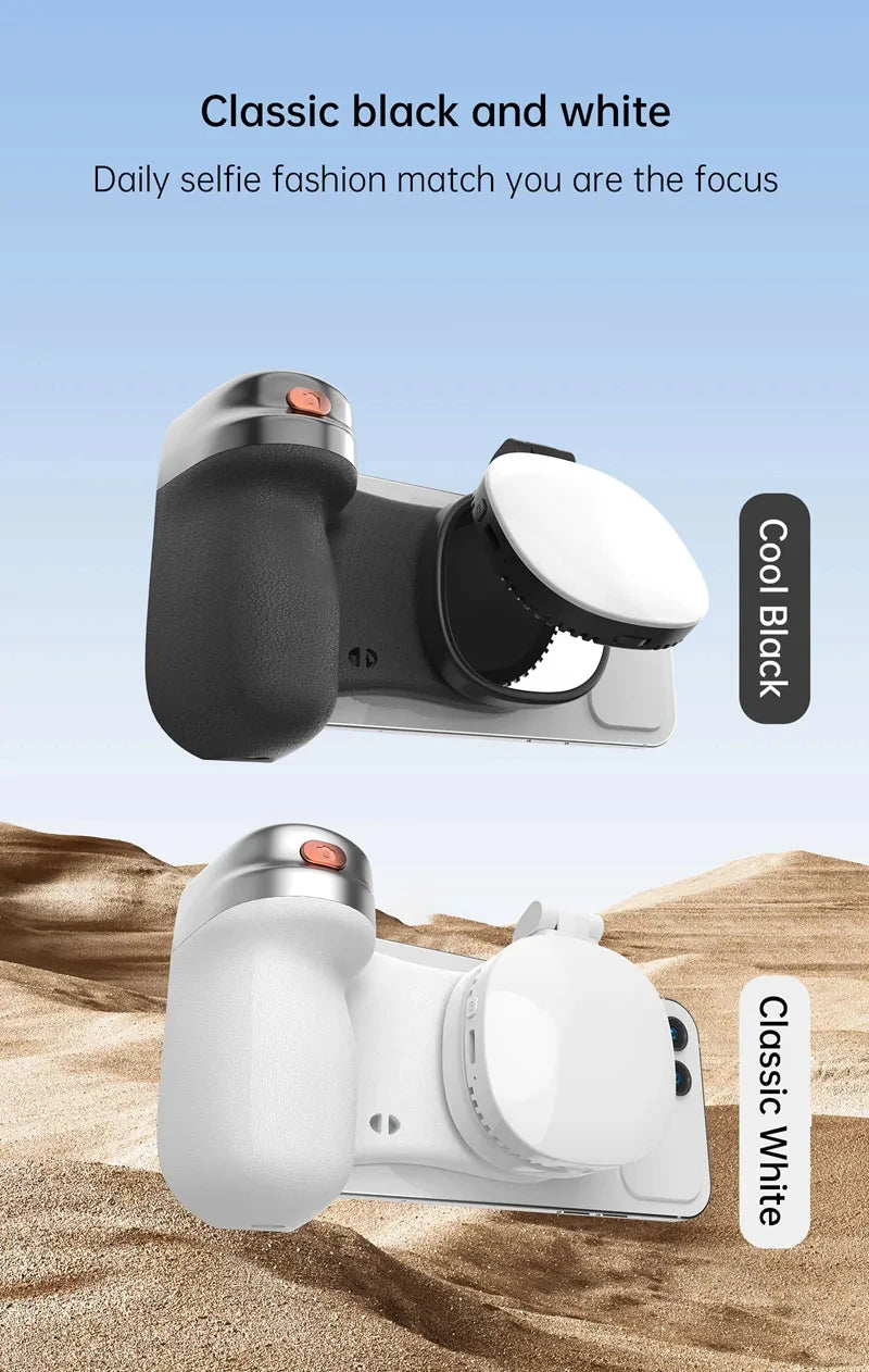 LINIM k02 Magnetic Phone Bluetooth Selfie Stick Handheld Portable Photography Selfie Phone Grip with LED Light Ergonomic Design