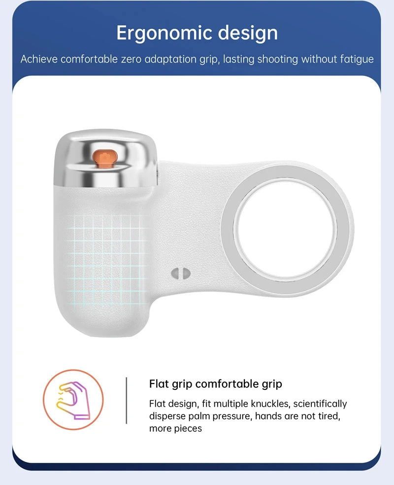 LINIM k02 Magnetic Phone Bluetooth Selfie Stick Handheld Portable Photography Selfie Phone Grip with LED Light Ergonomic Design