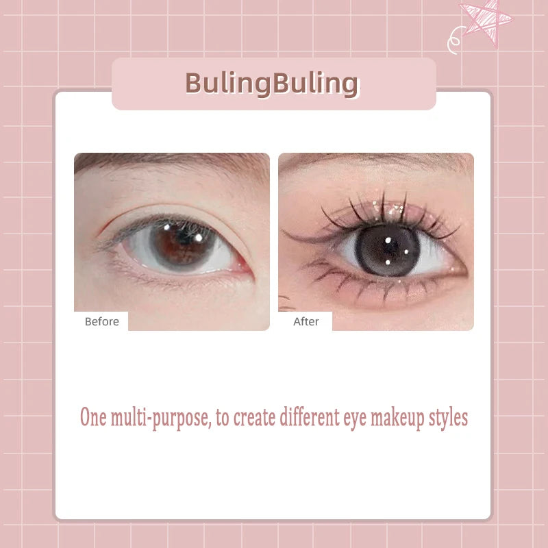 2 In 1 Brown Gel Eyeliner Pencil Ultra-slim Liquid Eye Liner Shadow Pen Smooth High Pigment Silkworm Gel Pen Lasting Eyes Makeup