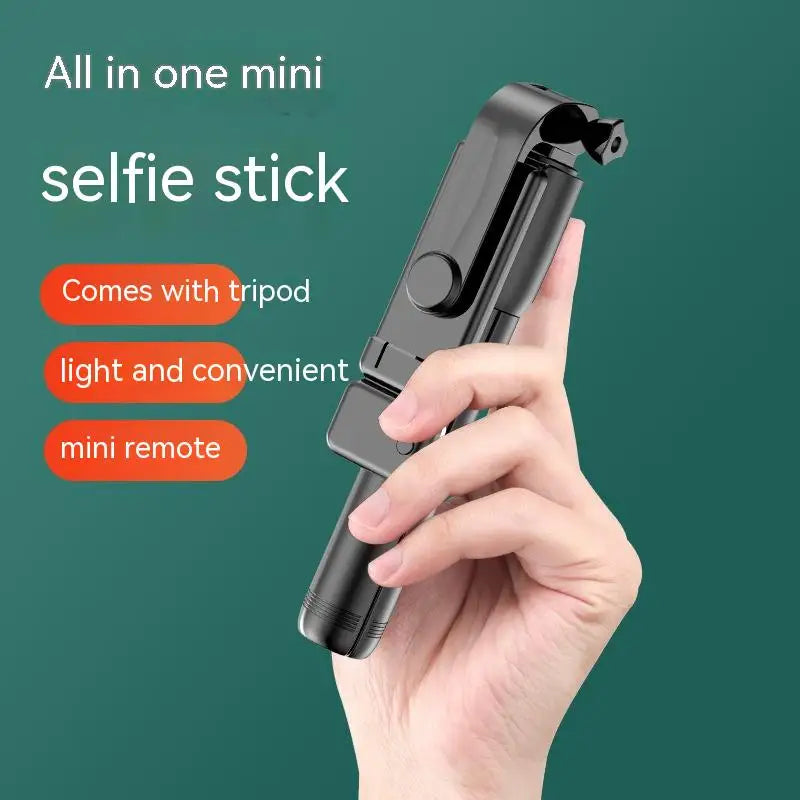 All In One Expandable Portable IPhone Tripod Selfie Stick Selfie Stick With Remote With Detachable BT Wireless Remote Compatible