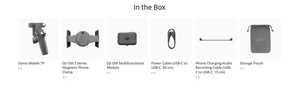 DJI Osmo Mobile 7P / osmo mobile 7 Built-in Extension Rod & Tripod  10-Hour Battery Life Phone Charging OM 7 brand new in stock