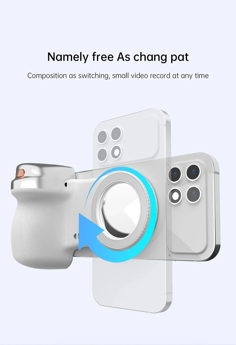 LINIM k02 Magnetic Phone Bluetooth Selfie Stick Handheld Portable Photography Selfie Phone Grip with LED Light Ergonomic Design