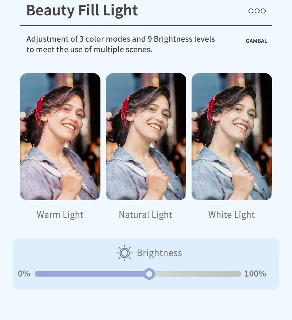 Handheld Gimbal Stabilizer Selfie Stick Tripod For iPhone Android Cell Phone Mobile Smartphone Camera Hand Portable Cellphone