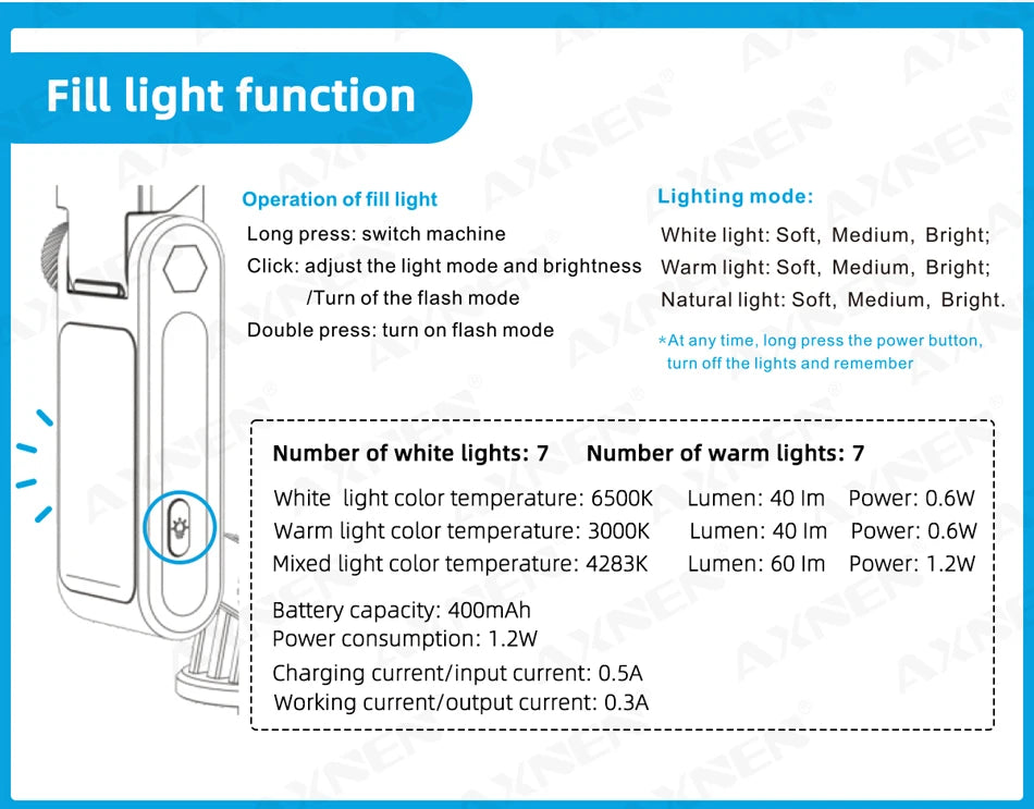 360 Rotation Following Shooting Mode Gimbal Stabilizer Selfie Stick Tripod Gimbal For iPhone Phone Smartphone Live Photography