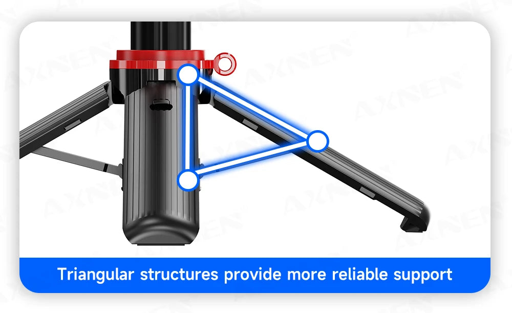 Magnetic Mini Selfie Stick Tripod for Cellphone with Extension Rod Wireless Remote, Fill Light Option, for Smartphone Vlog Shoot