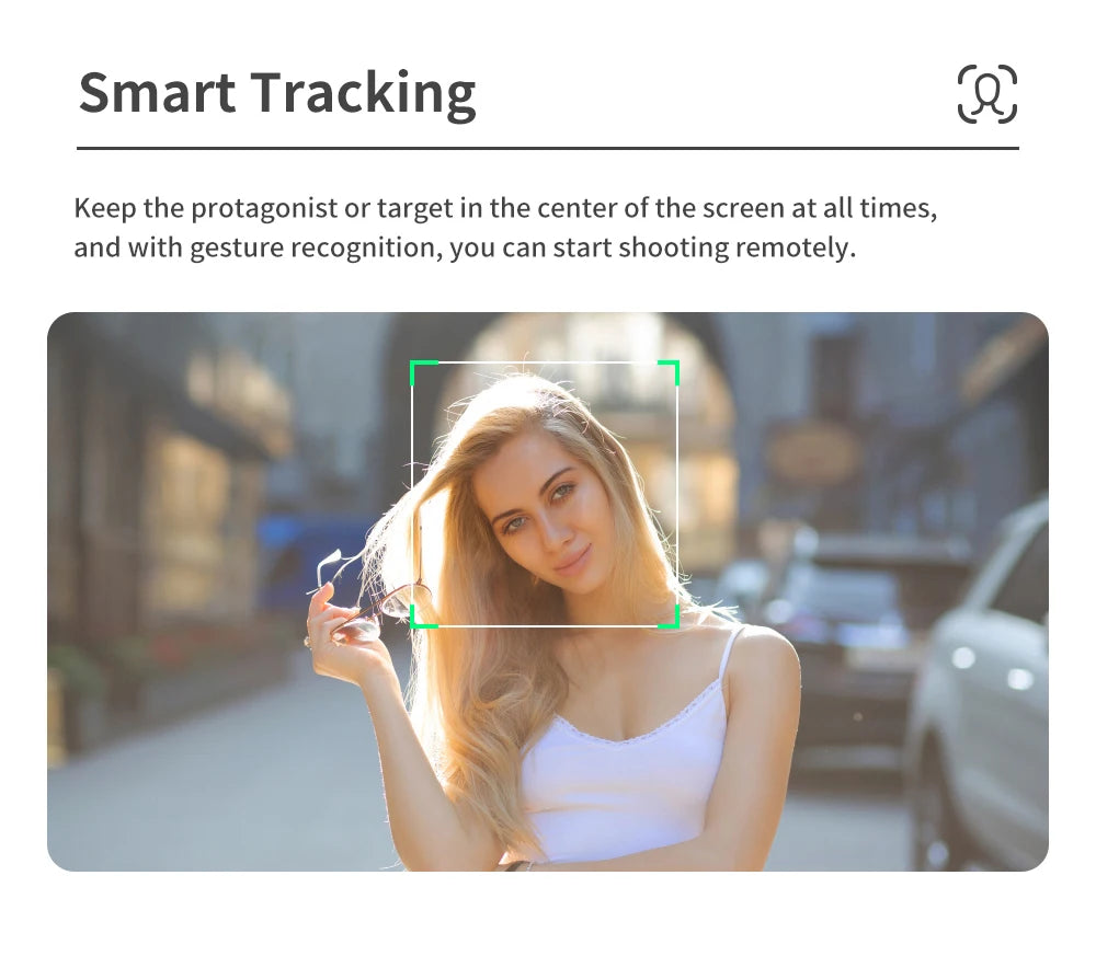 Q18 Desktop Following the shooting Mode Gimbal Stabilizer Selfie Stick Tripod with Fill Light for iPhone Cell Phone Smartphone