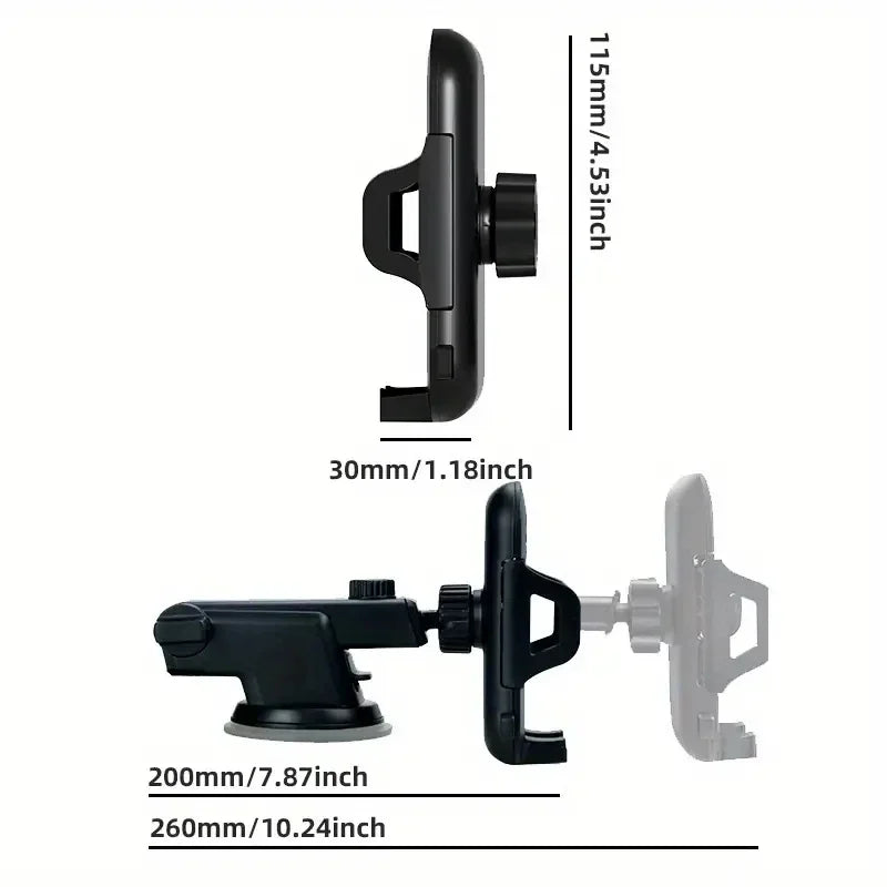 2026 NEW Universal Sucker Car Phone Holder 360° Windshield Car Dashboard Mobile Cell Support Bracket for Smartphones