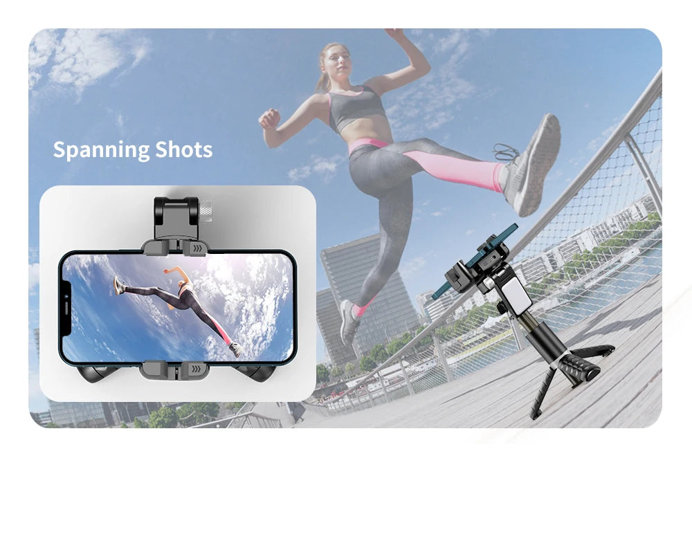 Handheld Gimbal Stabilizer Selfie Stick Tripod For iPhone Android Cell Phone Mobile Smartphone Camera Hand Portable Cellphone