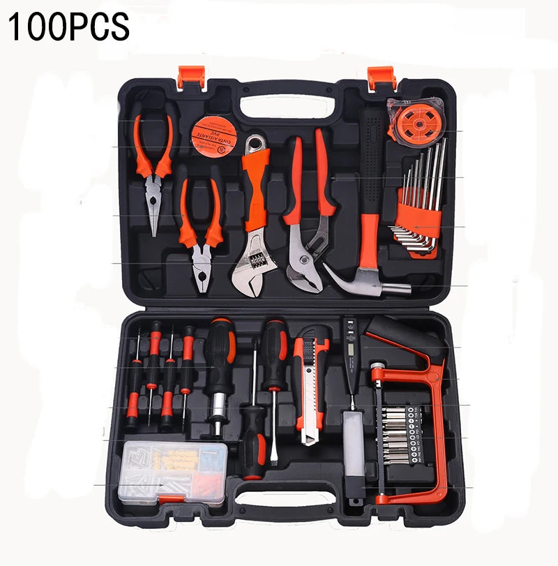 New Hardware Tool Set Combination Tool Set Multifunctional Household Use Manual Woodworking Toolbox Manual Repair Tool Sets