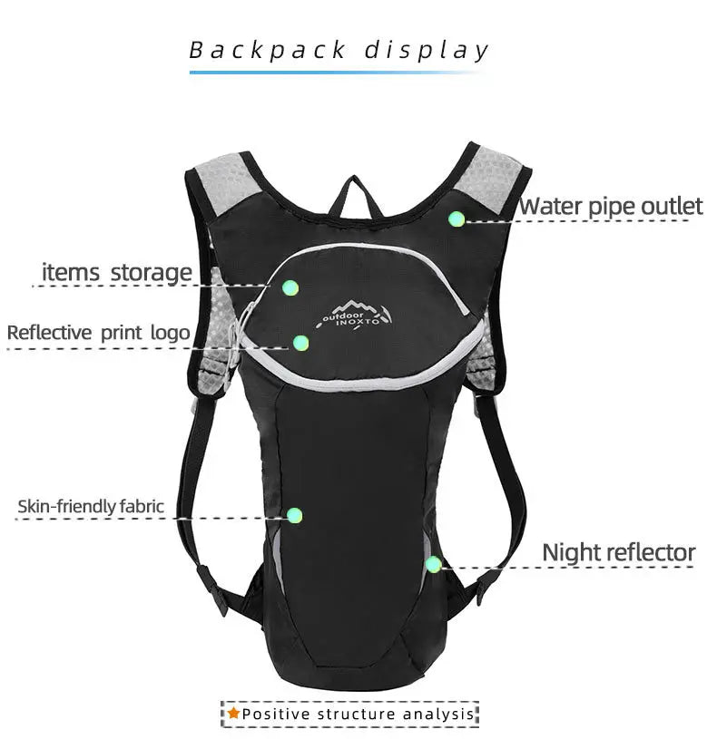 5L Breathable Vest Trail Running Backpacks Lightweight Male Cycling Run Jogging Marathon Backpack Riding Bike Climbing Bag