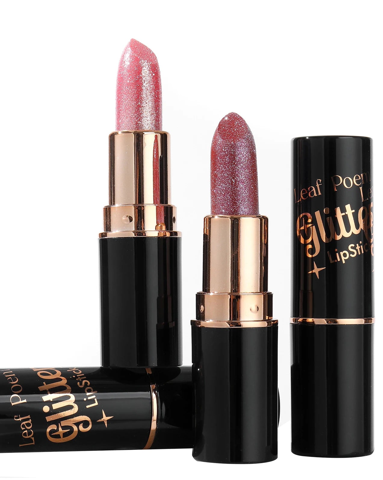 6 Colors Glitter Lipstick Waterproof Lasting Diamond Pearlescent Metallic Lipstick Pink Red Lip Gloss Women Lips Makeup Cosmetic