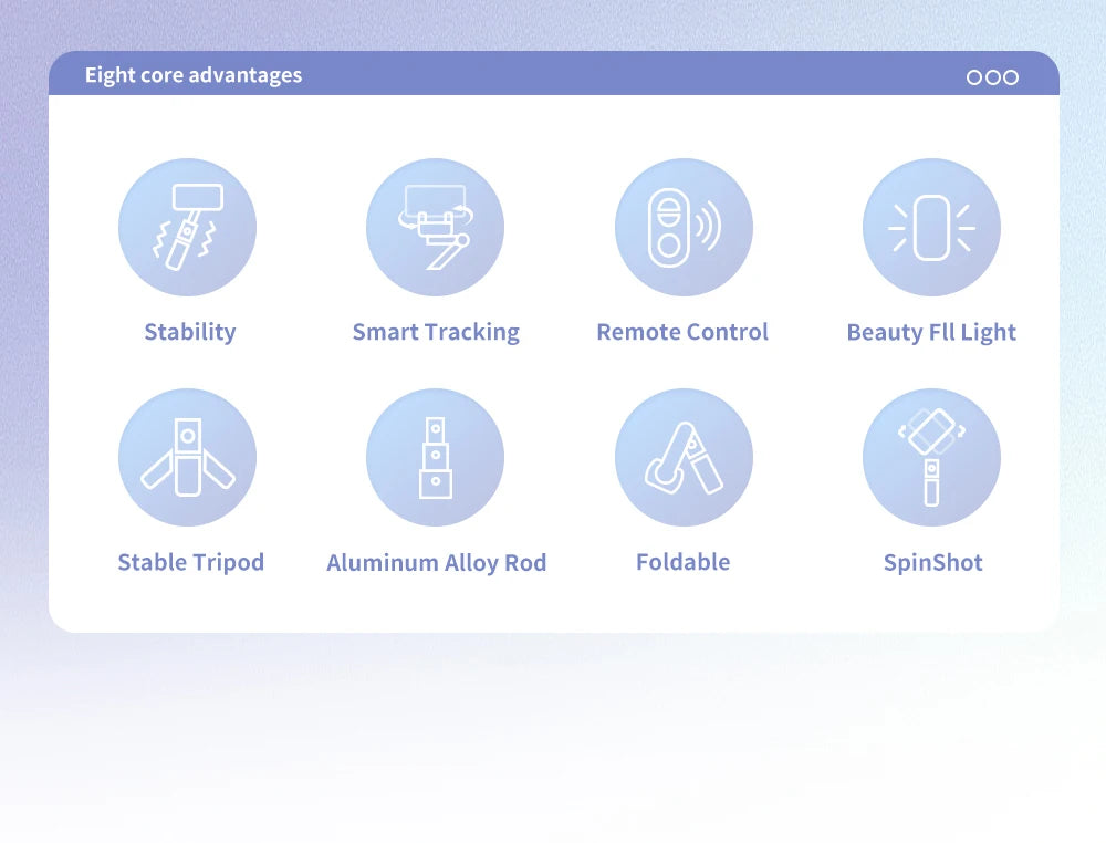 Handheld Gimbal Stabilizer Selfie Stick Tripod For iPhone Android Cell Phone Mobile Smartphone Camera Hand Portable Cellphone