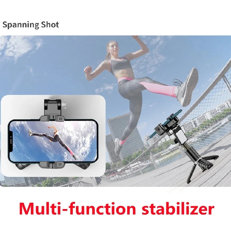 Handheld Gimbal Stabilizer Selfie Stick Tripod For iPhone Android Cell Phone Mobile Smartphone Camera Hand Portable Cellphone