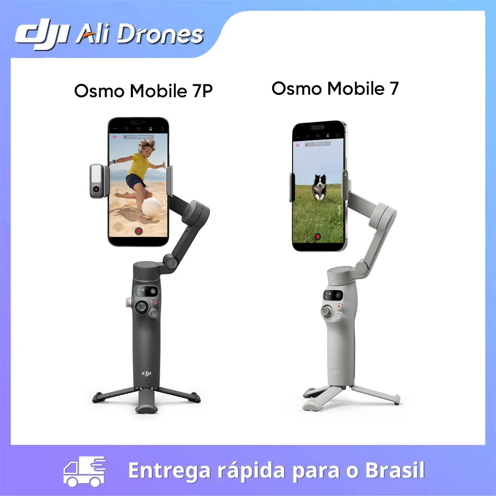 DJI Osmo Mobile 7P / osmo mobile 7 Built-in Extension Rod & Tripod  10-Hour Battery Life Phone Charging OM 7 brand new in stock