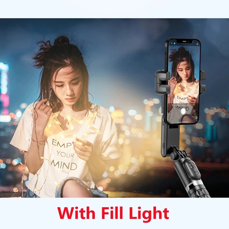 Handheld Gimbal Stabilizer Selfie Stick Tripod For iPhone Android Cell Phone Mobile Smartphone Camera Hand Portable Cellphone
