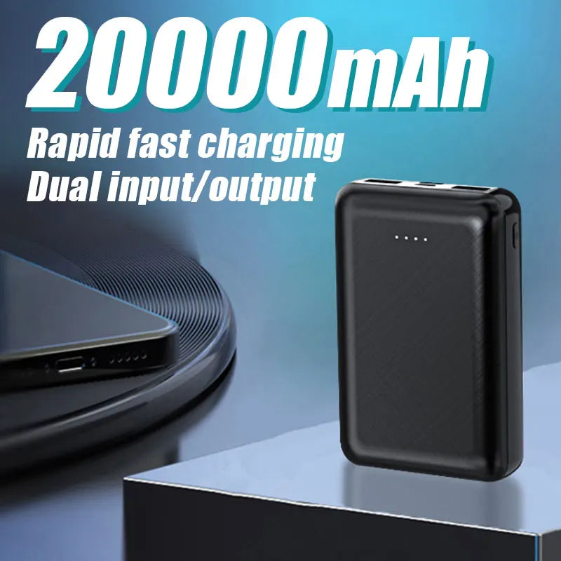 20000mAh New Portable Mini Power Bank Charger USB Fast Charging External Battery Pack For Heating Vest Jacket Scarf Socks Gloves