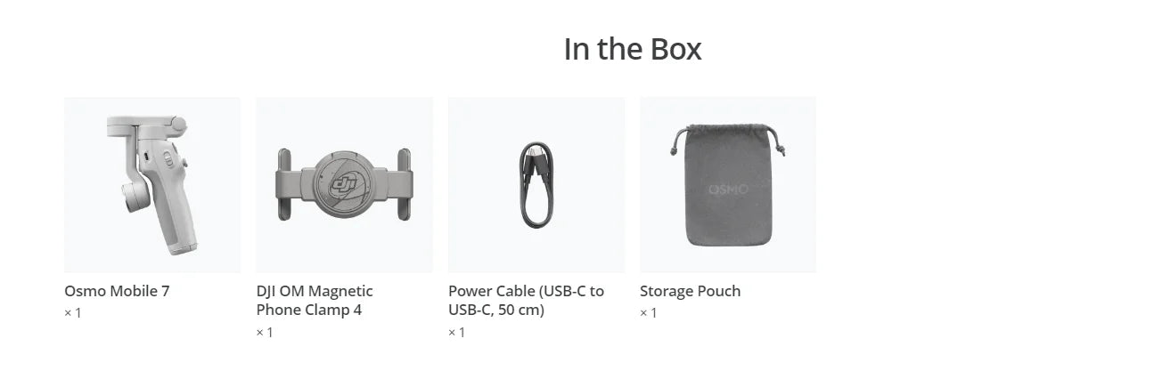 DJI Osmo Mobile 7P / osmo mobile 7 Built-in Extension Rod & Tripod  10-Hour Battery Life Phone Charging OM 7 brand new in stock