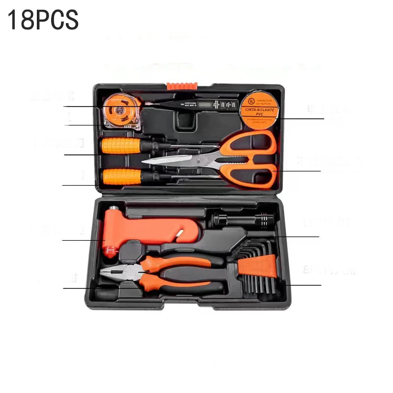 New Hardware Tool Set Combination Tool Set Multifunctional Household Use Manual Woodworking Toolbox Manual Repair Tool Sets
