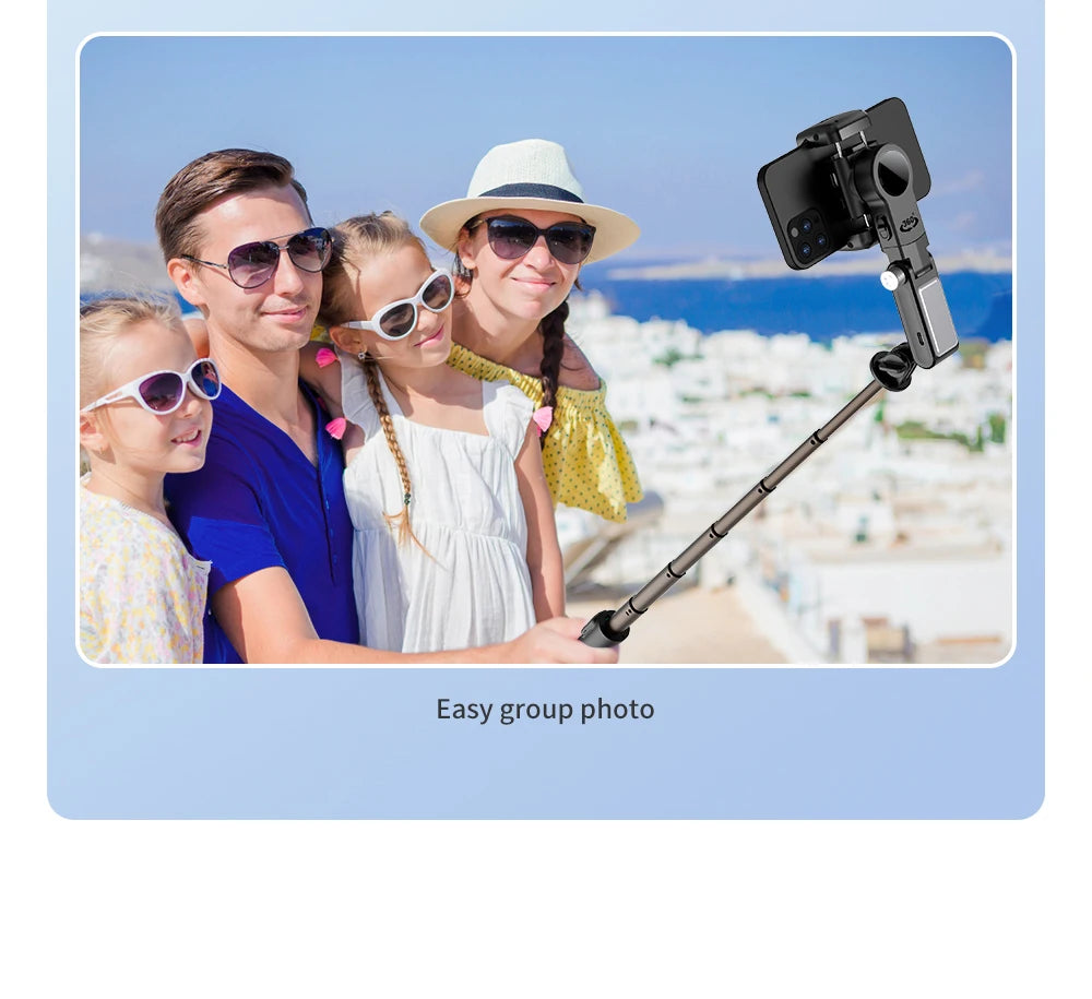 Handheld Gimbal Stabilizer Selfie Stick Tripod For iPhone Android Cell Phone Mobile Smartphone Camera Hand Portable Cellphone