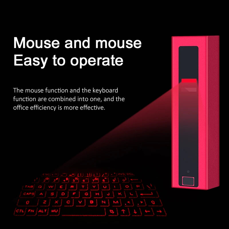 CHYI Portable Virtual Laser Wireless Keyboard Mini Bluetooth Handheld Projection Usb Charging Keypad for Android/Ios Computer PC